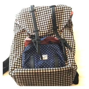 Herschel houndstooth backpack